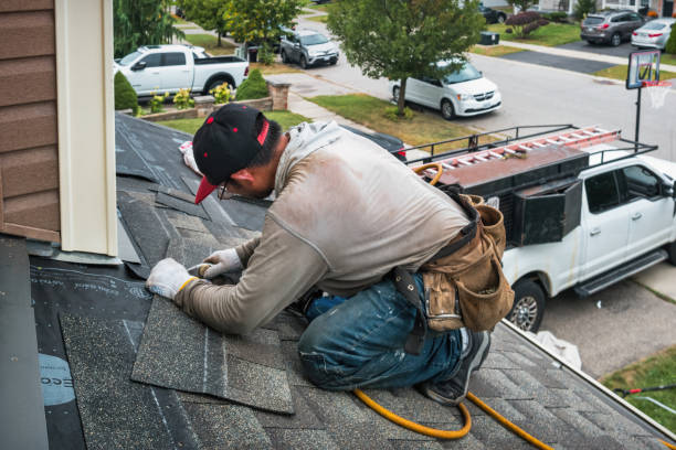 Professional Roof Installation technician working in Coram, NY